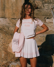 Load image into Gallery viewer, Vendome Script Pleated Skirt - White