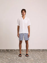 Load image into Gallery viewer, Santos Swim Short Copacabana Print - Navy