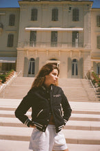 Load image into Gallery viewer, Eden Crest Wool Varsity Jacket - Navy