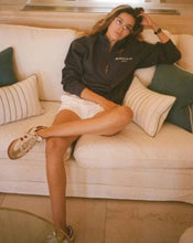 Load image into Gallery viewer, Hotel du Cap Cursive Quarter Zip - Navy