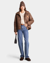 Load image into Gallery viewer, Crown Puffer Jacket - Chocolate Tan