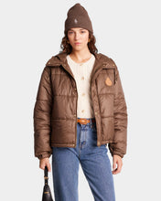 Load image into Gallery viewer, Crown Puffer Jacket - Chocolate Tan