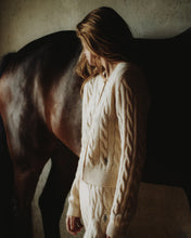 Load image into Gallery viewer, Src Cashmere Trousers  - Cream Navy