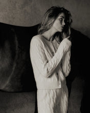 Load image into Gallery viewer, Src Cashmere Trousers  - Cream Navy