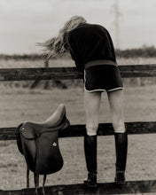 Load image into Gallery viewer, Ny Crest Velour Polo - Chocolate Cream