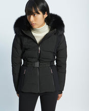 Load image into Gallery viewer, Jacket Skiwear Fabric/Lg Hair Lamb - Black
