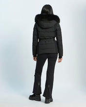 Load image into Gallery viewer, Jacket Skiwear Fabric/Lg Hair Lamb - Black