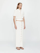 Load image into Gallery viewer, Sundial Shell Sunray Knit Skirt - White