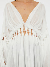 Load image into Gallery viewer, Sirocco Cotton Muslin Dress - White