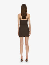 Load image into Gallery viewer, Mineral Stone Ruched Mini Dress - Umber