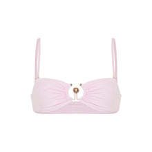Load image into Gallery viewer, Ruched Prong Bandeau  - Rose Quartz
