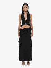 Load image into Gallery viewer, Crystal Pendant Cascade Skirt - Black