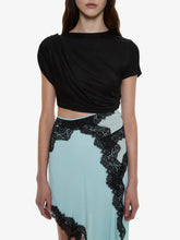 Load image into Gallery viewer, Verve Twisted Tee Mini Dress - Mystic Mint/Multi