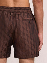 Load image into Gallery viewer, Rio Swim Short Listra Jacquard - Brown