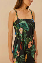 Load image into Gallery viewer, Macaw Fiesta Mini Dress - Black