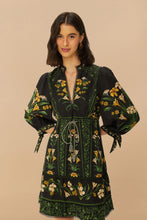 Load image into Gallery viewer, Flowers Arch Mini Dress - Black