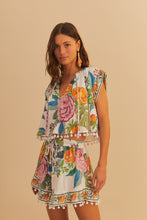 Load image into Gallery viewer, Sweet Bloom Bouquet Short Cover Up - Off-White