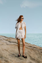 Load image into Gallery viewer, White Seashell Eyelet Shirt - White