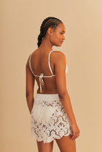 Load image into Gallery viewer, White Seashell Eyelet Short - White