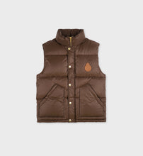 Load image into Gallery viewer, Crown Puffer Vest  - Chocolate