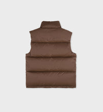 Load image into Gallery viewer, Crown Puffer Vest  - Chocolate