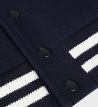 Load image into Gallery viewer, Eden Crest Wool Varsity Jacket - Navy