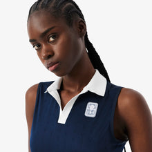 Load image into Gallery viewer, Sleeveless Polo Dresses Female - Navy Blue