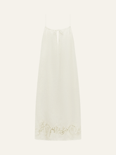 Load image into Gallery viewer, Embroidered Poets Mini Dress - Gardenia