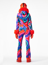 Load image into Gallery viewer, La Fete Faux Border Ski Suit - Rainbow