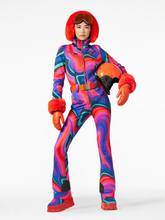 Load image into Gallery viewer, La Fete Faux Border Ski Suit - Rainbow