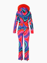 Load image into Gallery viewer, La Fete Faux Border Ski Suit - Rainbow