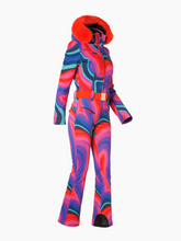 Load image into Gallery viewer, La Fete Faux Border Ski Suit - Rainbow