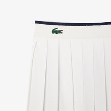 Load image into Gallery viewer, Tennis Heritage Stretch Skirt - White / Navy Blue