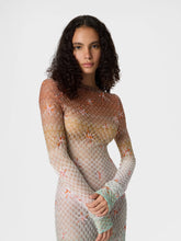 Load image into Gallery viewer, Long Cover Up C - Multicolor/Ecru