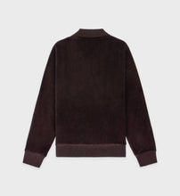 Load image into Gallery viewer, Ny Crest Velour Polo - Chocolate Cream