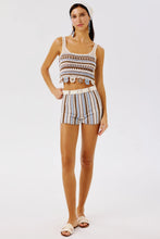 Load image into Gallery viewer, Noa Hand-crocheted Top - Blue Striped