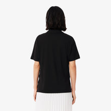 Load image into Gallery viewer, Relaxed Fit Fluid PiquŽ Polo Shirt - Black