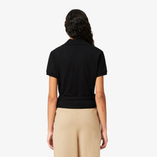 Load image into Gallery viewer, Stretch Mini PiquŽ Wrap Polo Shirt - Black