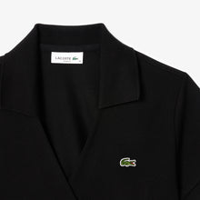 Load image into Gallery viewer, Stretch Mini PiquŽ Wrap Polo Shirt - Black