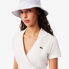 Load image into Gallery viewer, Stretch Mini PiquŽ Wrap Polo Shirt - White