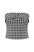 Load image into Gallery viewer, Chiara Strapless Top - Black/White