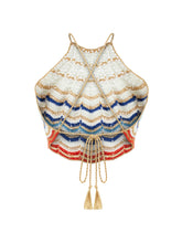 Load image into Gallery viewer, Regina Hand Crochet Halter Top - Multi