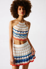 Load image into Gallery viewer, Regina Hand Crochet Halter Top - Multi