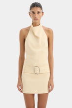Load image into Gallery viewer, Sabina Belted Mini Dress - Butter