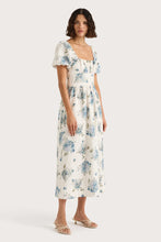 Load image into Gallery viewer, Dalia Midi Dress  - Cecile Floral - Pale Blue