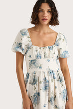 Load image into Gallery viewer, Dalia Midi Dress  - Cecile Floral - Pale Blue
