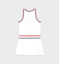 Load image into Gallery viewer, Src Phoebe Dress - White/Navy/Fire Red
