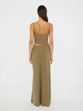 Load image into Gallery viewer, Ruched Orbit Split Dress  - Eucalypt