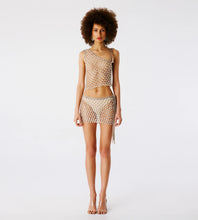 Load image into Gallery viewer, Serene Hand Crochet Mini Skirt - Bronze