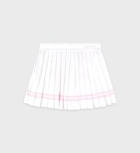 Load image into Gallery viewer, Vendome Script Pleated Skirt - White
